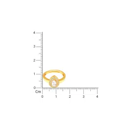 GIVA 92.5 Sterling Silver Dew Drop Ring for Women image 5