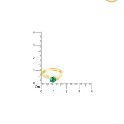 GIVA 92.5 Sterling Silver Golden Green Verdant Valley Casual Ring image 5