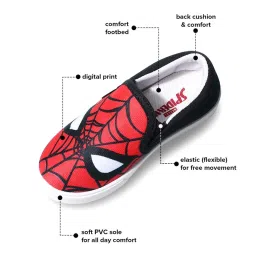 Kidsville Spiderman Printed Red & Black Casual Slip-Ons image 5