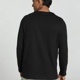 Puma Black Cotton Regular Fit T-Shirt image 2