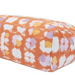 Caprese Enora Orange Printed Large Tote Handbag image 5