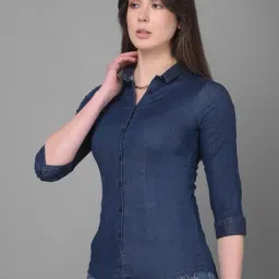Crimsoune Club Navy Cotton Slim Fit Shirt-picture-28