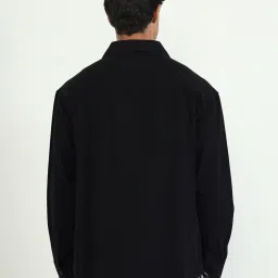 CHIMPAAANZEE Black Loose fit Solid Shirt image 2