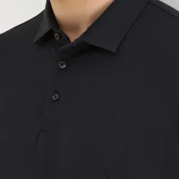 Allen Solly Black Cotton Polyblend Regular Fit T-Shirt image 4