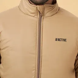 YU by Pantaloons Camel Regular Fit Colour Block Jacket image 5