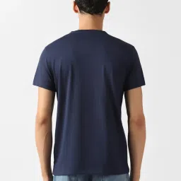 Van Heusen Navy Regular Fit Printed T-Shirt image 2