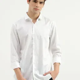 United Colors of Benetton White Slim Fit Pure Cotton Shirt-picture-21