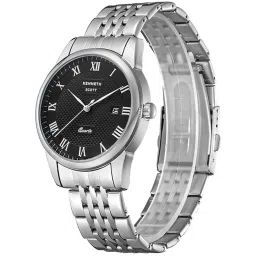 Kenneth Scott Men's Black Dial Analog Watch - K23030-SBSB image 2