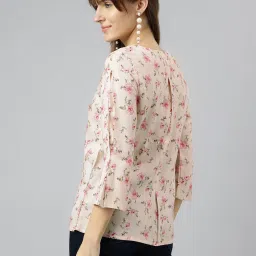 Latin Quarters Pink Floral Print Top image 2