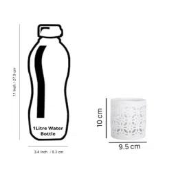 Tayhaa White Ceramic Cutwork Tealight Holder image 5