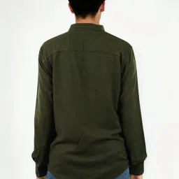 celio Celio* Dark Green Regular Fit Shirt image 2