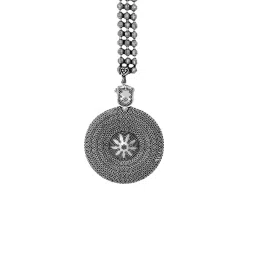 Teejh Miraya Silver Oxidized MaangTikka for Women image 5