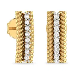 PC Jeweller Keelyn 18k Gold Earrings for Women-picture-12