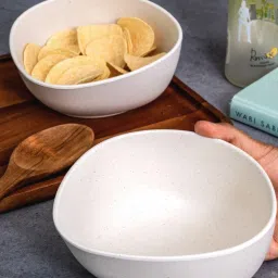 Stehlen White Melamine Retro Bowl - Set of 2 image 2