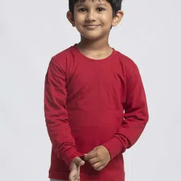 Friskers Kids Black & Maroon Cotton Full Sleeves T-Shirt (Pack of 2) image 5