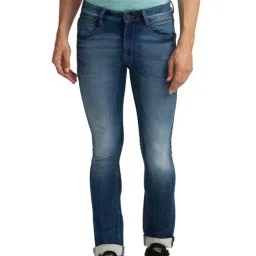 Parx Navy Skinny Fit Jeans-image-2