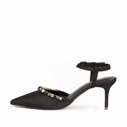 Saint G Women's Leila Black Ankle Strap Sandals image 2