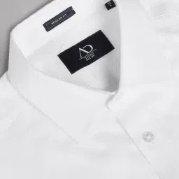 AD by Arvind White Cotton Regular Fit Shirt image 5
