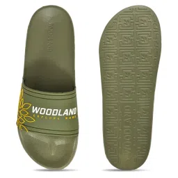 Woodland Men's Olive Slides image 5