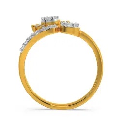 Kisna Diamond & Gold Jewellery Lily 18k (750) Diamond & Gold Ring For Women image 2