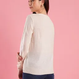 Globus Off White Regular Fit Pullover image 2