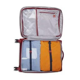 Skybags Airway Pro Red Printed Soft Medium Trolley Bag - 30 cm image 5