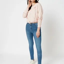 Only Pink Cotton Graphic Print Sweatshirt image 5