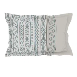 SPACES Gypsy Moon Bean Cotton 144 TC Double Size Bedsheet With Pillow Covers image 5