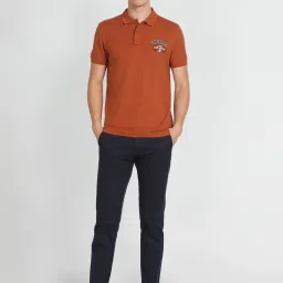 U.S. Polo Assn. Denim Co. Brown Slim Fit Cotton Polo T-Shirt image 5