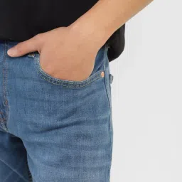 Levi's 512 Light Blue Cotton Tapered Fit Jeans image 5