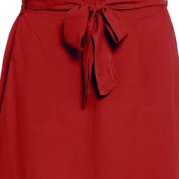 PATRORNA Maroon Midi Skirt image 5