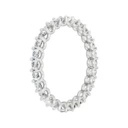 Sparkles White Gold Lab Grown 28 Diamond 1.09ct 14KT Eternity Ring For Women image 2