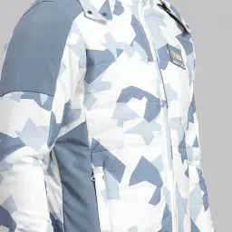 Monte Carlo White Regular Fit Printed Quilted Jacket image 5