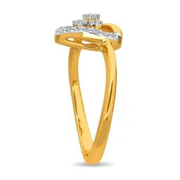 Kisna Diamond & Gold Jewellery Sheridan 14k (585) Diamond & Gold Ring For Women image 2