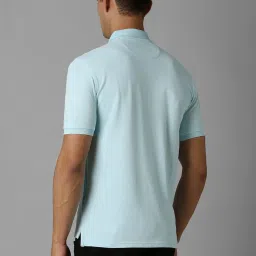 Louis Philippe Blue Regular Fit Polo T-Shirt image 2