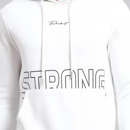 Rock.it White Regular Fit Printed Hooded Sweatshirt image 5