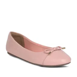 Bata Women's WEST BALLERINA Pink Ballerina Shoes image 2