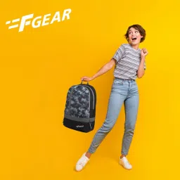 F Gear Wild stone black Burner Printed Medium Backpack image 2