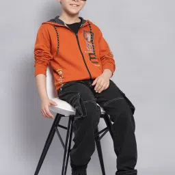 Monte Carlo Kids Rust Printed Full Sleeves Sweatshirt image 5