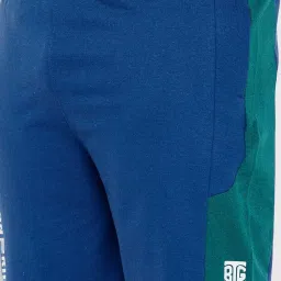 Bigbanana Royal Blue Regular Fit Colour Block Shorts image 5