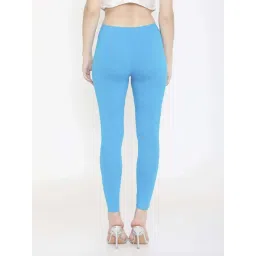 FEELINGS Blue Plain Leggings image 2