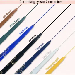 Half N Half One Stroke Defining Auto Eyeliner Kohl Kajal Deep Blue - 0.3 gm image 5
