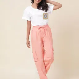Fabindia White Cotton T-Shirt image 5