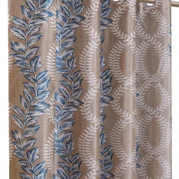 Romee Beige Polyester Printed Curtains and Sheers image 2