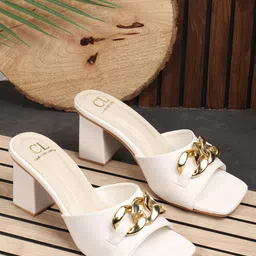 Carlton London Embellished Party Block Sandals image 2