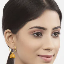Lila Contemporary Jhumkas Earrings-image-67