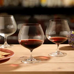 troveas Trovea's Goblet of Firewater Brandy Transparent Glass Cocktail Glass - Set of 4 image 2