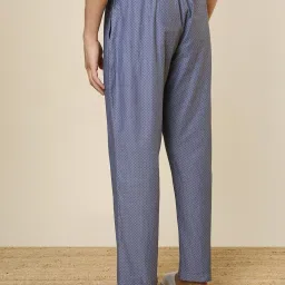 Sleepz by Raymond Dark Grey Cotton Printed Regular Fit Pyjama image 2