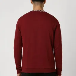 Van Heusen Maroon Slim Fit Sweatshirt image 2
