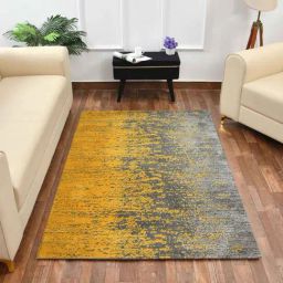 Presto Yellow & Grey Polyester Carpet-picture-41